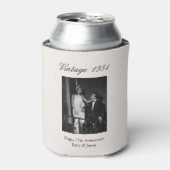 75th Wedding Anniversary Party Favor Custom Photo 缶クーラー (缶正面)