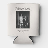 75th Wedding Anniversary Party Favor Custom Photo 缶クーラー (正面)