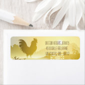 .75x2.25インチビジネス住所 シールサニーモーニングファ ラベル (インサイチュ)