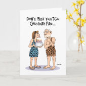 76おもしろい誕生日 カード (黄色い花)