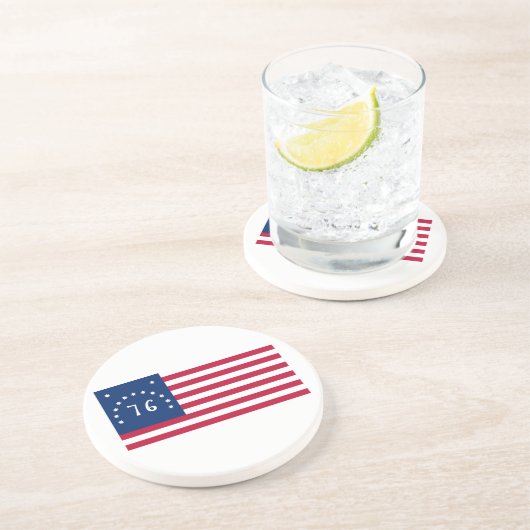 76の米国ベニントンの旗の精神 コースター (側面)