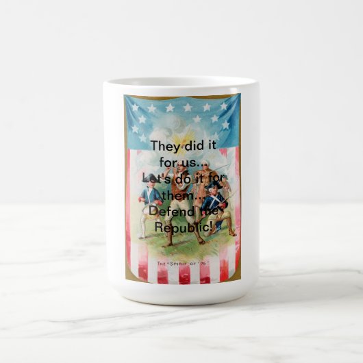 76の精神のコーヒー・マグそれらは私達のためのそれをしました コーヒーマグカップ (中央)