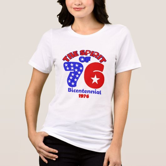 76の精神：1976年200年 トライブレンドＴシャツ (正面)