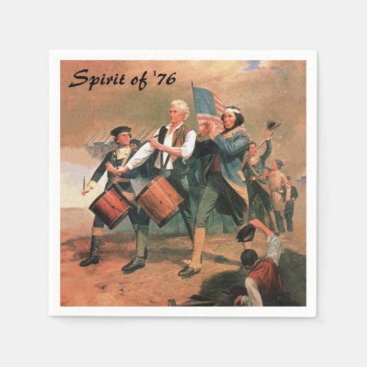 76年の精神 スタンダードカクテルナプキン (正面)