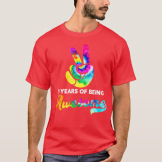 76年の絞り染め素晴らし誕生日 Tシャツ