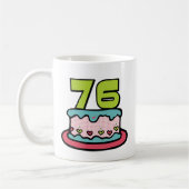 76歳お誕生日ケーキ コーヒーマグカップ (左)