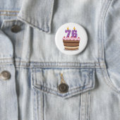 76歳のお誕生日ケーキ 缶バッジ (インサイチュ)