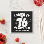 76歳の皮肉なミーム 面白い76歳の誕生日 スタンダードカクテルナプキン (インサイチュ)
