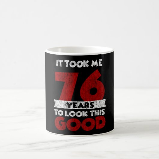 76歳の誕生日おもしろギフト コーヒーマグカップ (中央)