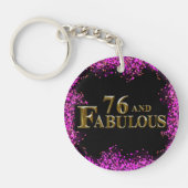 76歳の誕生日 キーホルダー (正面)