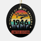 76歳ギフトヴィンテージ1946限定版 セラミックオーナメント (左)