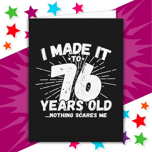 76歳皮肉ミームおもしろい76誕生日 カード