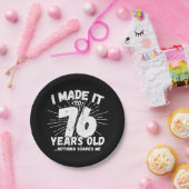 76歳皮肉ミームおもしろい76誕生日 ペーパープレート (パーティー)