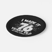 76歳皮肉ミームおもしろい76誕生日 ペーパープレート (アングル)