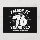 76歳皮肉ミームおもしろい76誕生日 ポストカード (正面)