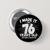76歳皮肉ミームおもしろい76誕生日 缶バッジ (正面&裏面)