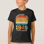 76歳1949年76番目の素晴らし誕生日ギフト Tシャツ (正面)