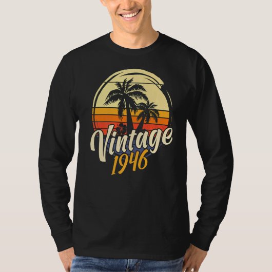 76番目の誕生日ヴィンテージ1946 Tシャツ (正面)