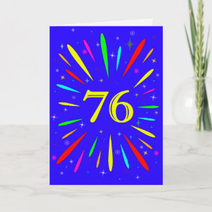 76番目の誕生日爆発カード カード