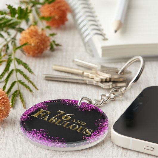 76誕生日 キーホルダー (正面右)