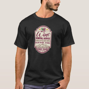76誕生日Iワイン除去サービスIラベルワイン Tシャツ