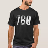 760 Area Code Oceanside CA Mobile Telephone Area C Tシャツ (正面)