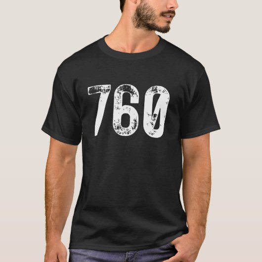 760 Area Code Oceanside CA Mobile Telephone Area C Tシャツ (正面)