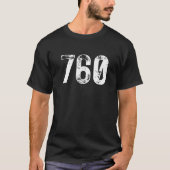 760 Area Code Oceanside CA Mobile Telephone Area C Tシャツ (正面)
