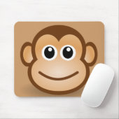 76 – フリー – かわいい – 漫画 – モンキークリップアート – イラストレーション マウスパッド (マウス)