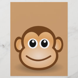 76-フリー-かわいい-漫画-猿-クリップアート-イラスト チラシ