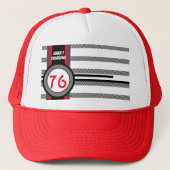 76 市松模様に キャップ (正面)