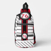 76 市松模様に スリングバッグ (正面)