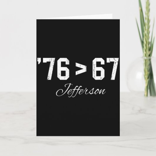 76 > 67 ジェファーソン, シックスセブンメーム カード (正面)