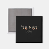 76 67 ジェファーソン Six Seven ミーム Gen Alpha スラング マグネット (正面/裏面)