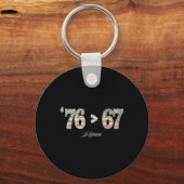 76 67 Thomas Jefferson Six Seven 6 7 Meme Gen Alph キーホルダー (正面)