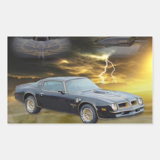 76 FireChicken Tributeデザインツールボックス 長方形シール (正面)