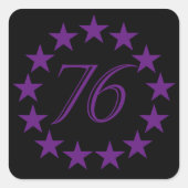 76 Purple Edition  スクエアシール (正面)