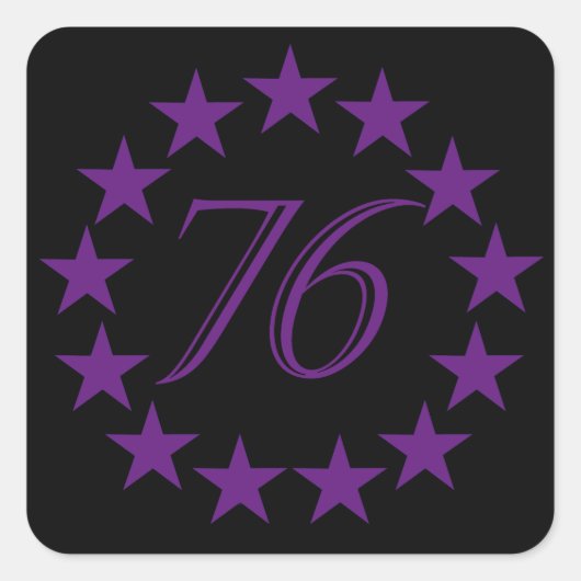 76 Purple Edition  スクエアシール (正面)