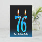 76thバースデーパーティー招待状 招待状 (スタンド正面)