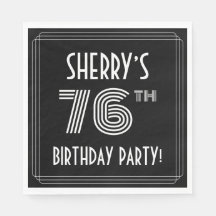 76th Birthday Party:アールデコスタイル+名前をカスタムする
