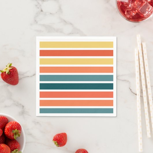 77年の夏ストライプ期 スタンダードカクテルナプキン (インサイチュ)