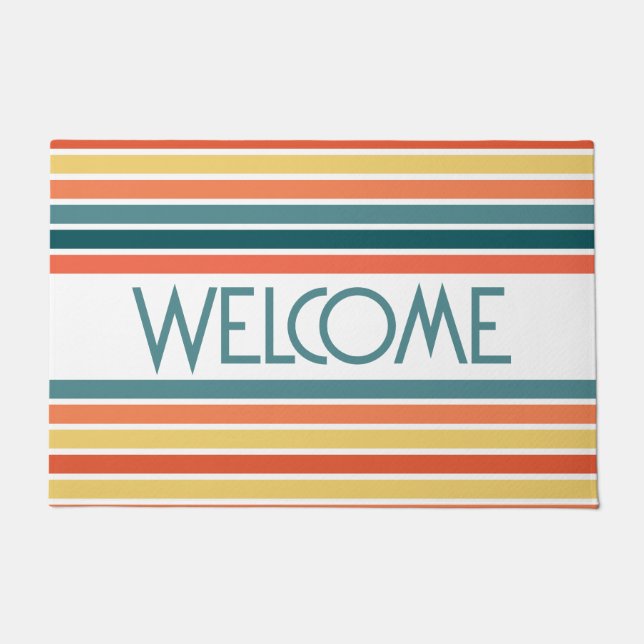 77年の夏ストライプ期 ドアマット (正面)