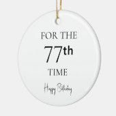 77歳の誕生日おめでとう セラミックオーナメント (左)