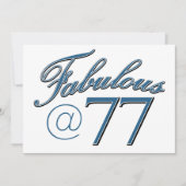 77歳の誕生日デザイン (正面)