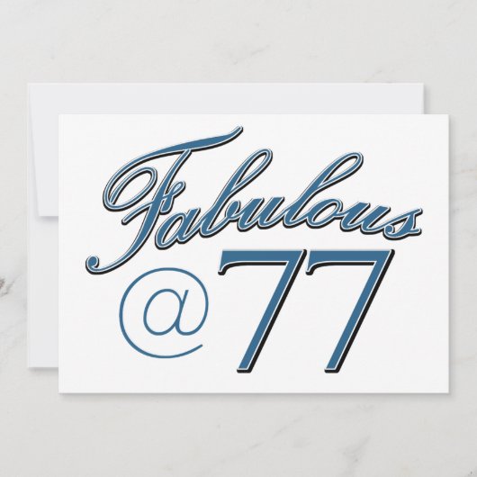 77歳の誕生日デザイン (正面)