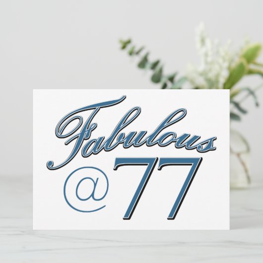 77歳の誕生日デザイン (スタンド正面)