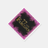 77歳の誕生日 スタンダードカクテルナプキン (角)