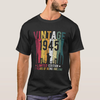77歳ヴィンテージ1945 77誕生日 Tシャツ