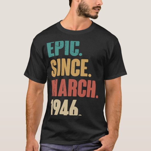 77歳ヴィンテージ1946誕生日77番目の装飾 Tシャツ (正面)