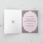 77番目の誕生日カード（ダイヤモンド星） カード (内部)